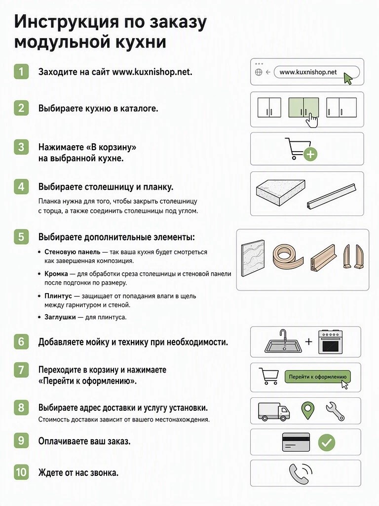 Кухонный гарнитур Рондо 1, 214x300x60 см, Дуб натуральный, серый камень, левый