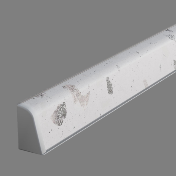 Плинтус Белый мрамор 1600х32х20 мм